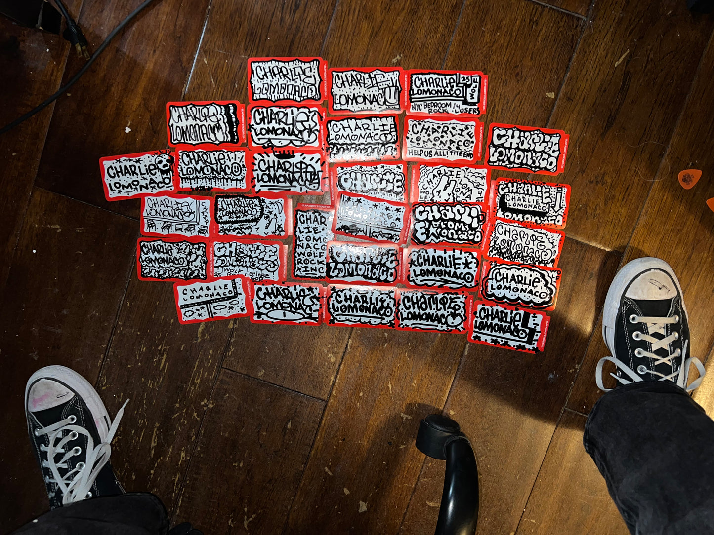 stickers (3 eggshell, 3 regular)