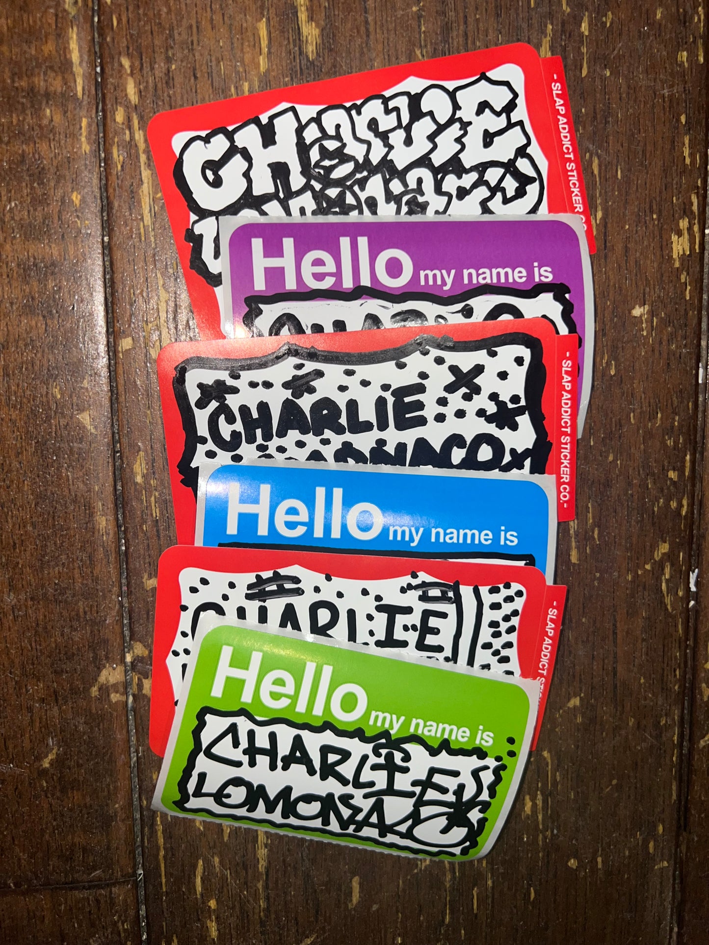 stickers (3 eggshell, 3 regular)